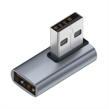 Προσαρμογέας USB 90 μοιρών αγκώνων RYRA Αριστερά δεξιά γωνία USB 3.0 Σύνδεσμος προσαρμογέα αρσενικού σε γυναίκα για φορητό υπολογιστή Tablet USB Προσαρμογέας USB