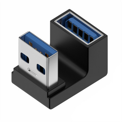 RYRA 90 stupnjeva koljeno USB adapter lijevi desni kut USB 3.0 muški na ženski adapter konektor za laptop PC tablet USB adapter