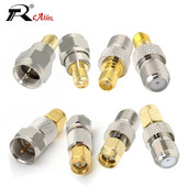 1 tk SMA-F-teleri emane sirge pistik RP SMA-F-kiirpistiku adapter koaksiaalpistik messing kullatud kõrge kvaliteediga