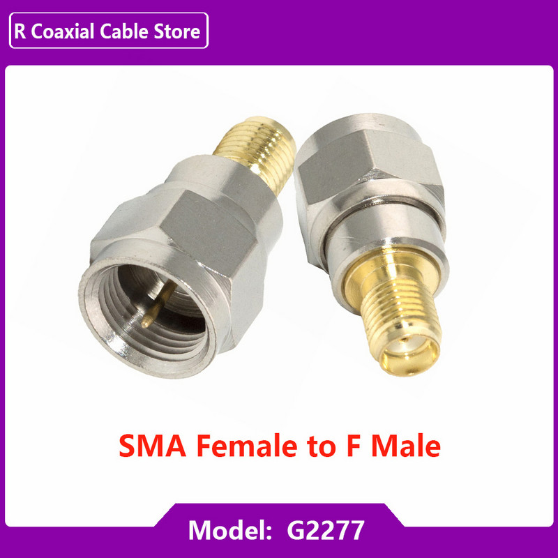 1 tk SMA-F-teleri emane sirge pistik RP SMA-F-kiirpistiku adapter koaksiaalpistik messing kullatud kõrge kvaliteediga