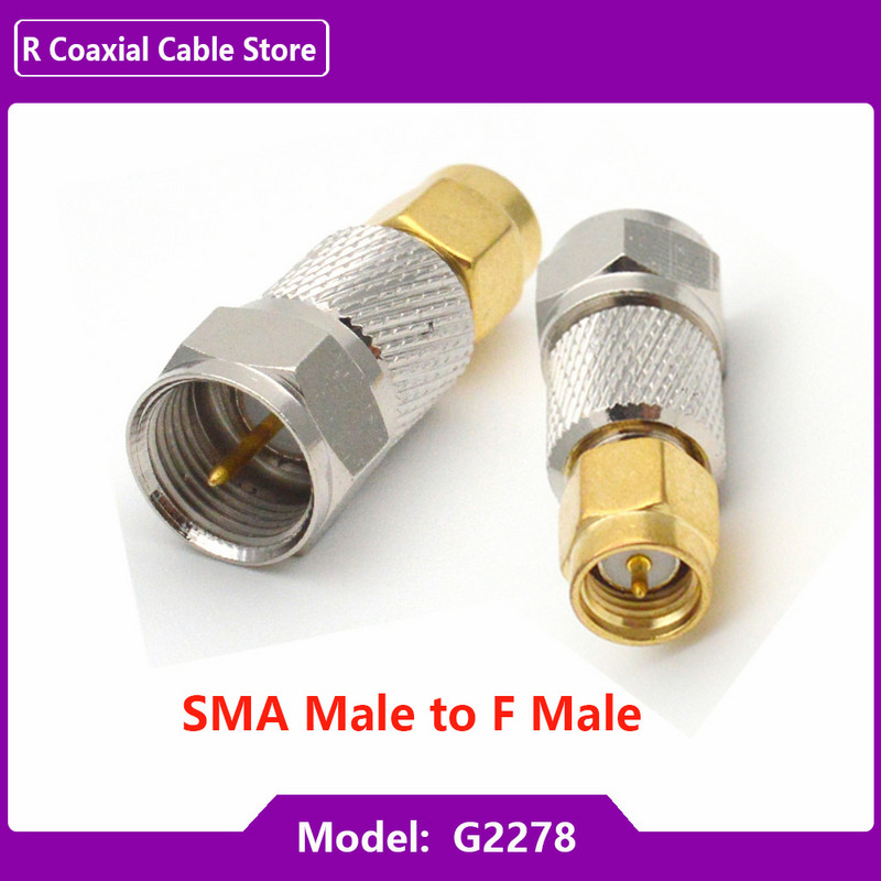 1 tk SMA-F-teleri emane sirge pistik RP SMA-F-kiirpistiku adapter koaksiaalpistik messing kullatud kõrge kvaliteediga
