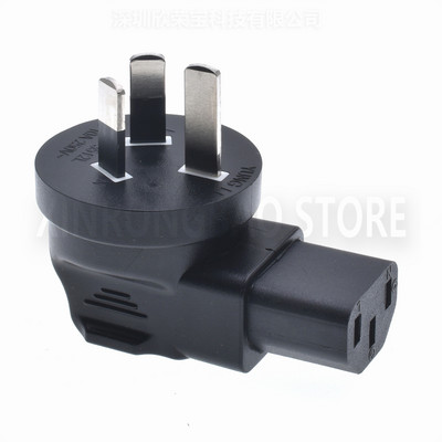 1 ΤΕΜ IEC 320 USA 2 ακίδων Δεξιά γωνία τροφοδοσίας AC Προσαρμογέας ρεύματος IEC σχήμα 8 Υποδοχή C7 στις ΗΠΑ 2 ακίδων Αρσενικό NEMA 1-15P C8/C5/C13