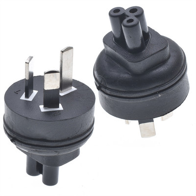 1 ΤΕΜ IEC 320 USA 2 ακίδων Δεξιά γωνία τροφοδοσίας AC Προσαρμογέας ρεύματος IEC σχήμα 8 Υποδοχή C7 στις ΗΠΑ 2 ακίδων Αρσενικό NEMA 1-15P C8/C5/C13