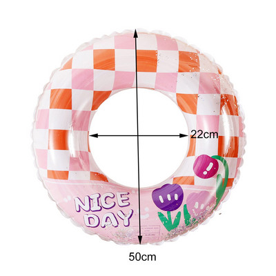 50-80 CM krug za plivanje, cijev za plivanje na napuhavanje, splav, podebljana ljetna pruga, plovci za bazen, cijev, igračke za vodene sportove za djecu i odrasle