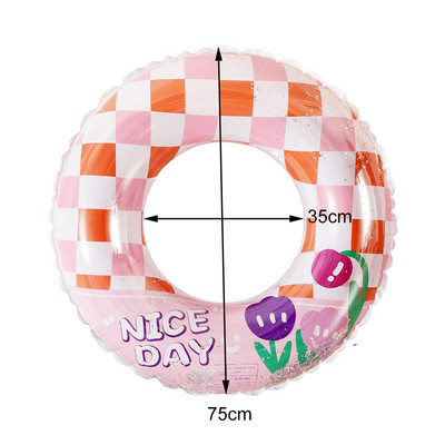 50-80 CM krug za plivanje, cijev za plivanje na napuhavanje, splav, podebljana ljetna pruga, plovci za bazen, cijev, igračke za vodene sportove za djecu i odrasle