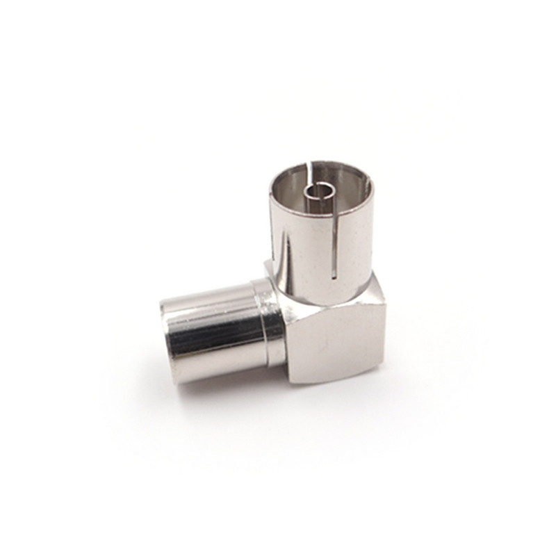 Mind réz közvetlen set-top box adapter RF dugaszoló RF aljzat TV aljzat és dugó adapter 90 fokos derékszögű könyök f fej