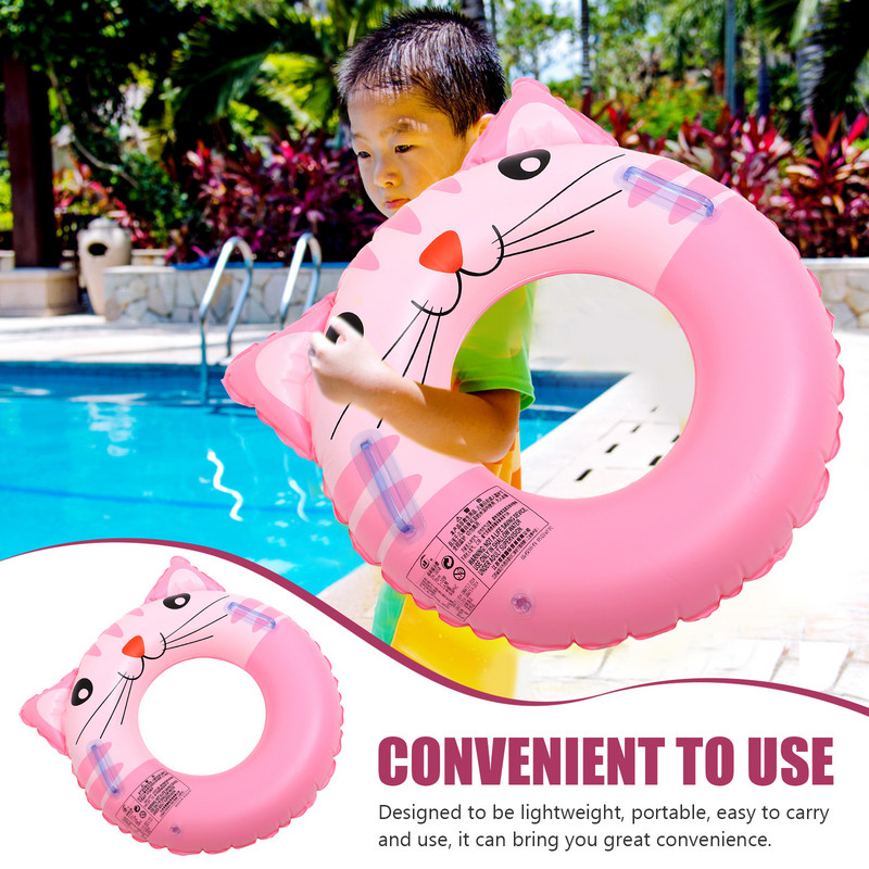 Gyvūnų plaukimo žiedas Nešiojamas pripučiamas baseino plūdės tiekimas saugus gultai ilgio vamzdžio žaislas
