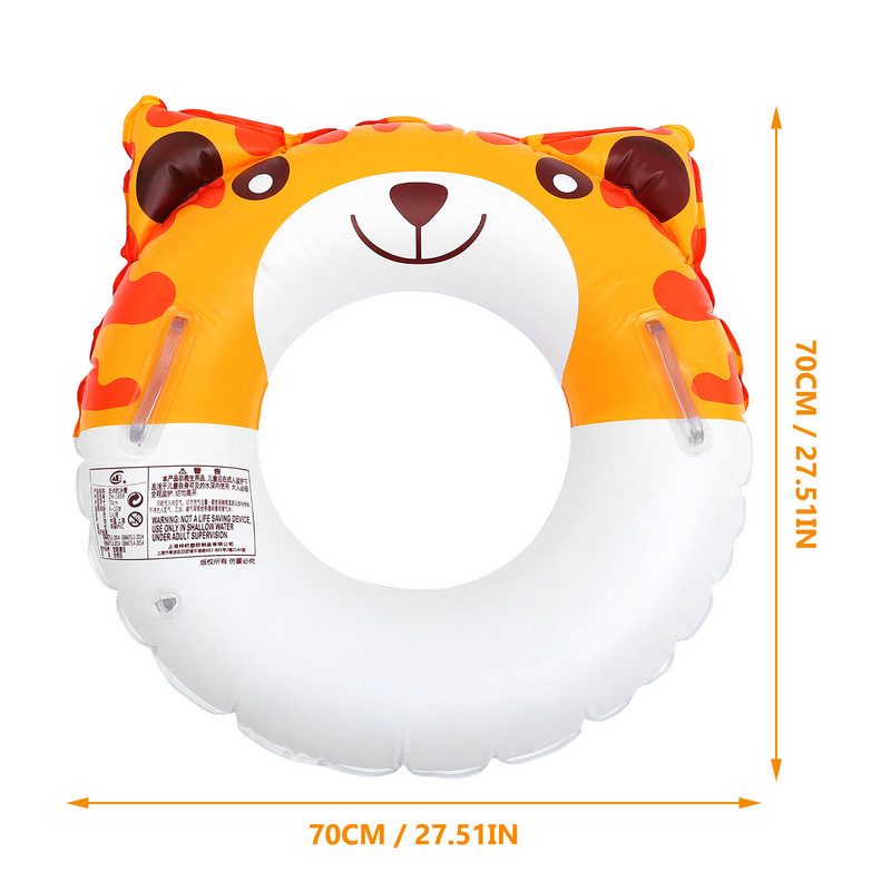 Gyvūnų plaukimo žiedas Nešiojamas pripučiamas baseino plūdės tiekimas saugus gultai ilgio vamzdžio žaislas