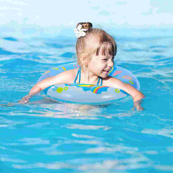 ledmomo Thicken Δαχτυλίδι κολύμβησης Φουσκωτό Δαχτυλίδι κολύμβησης Funny Unicorn Παιχνίδι πισίνας για υπαίθρια παιδιά (5-9 ετών)