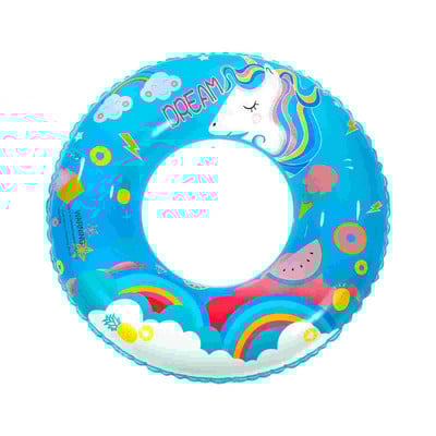 ledmomo storas plaukimo žiedas pripučiamas plaukimo žiedas Juokingas vienaragio dizaino baseino žaislas, skirtas vaikams (5-9 metų) lauke