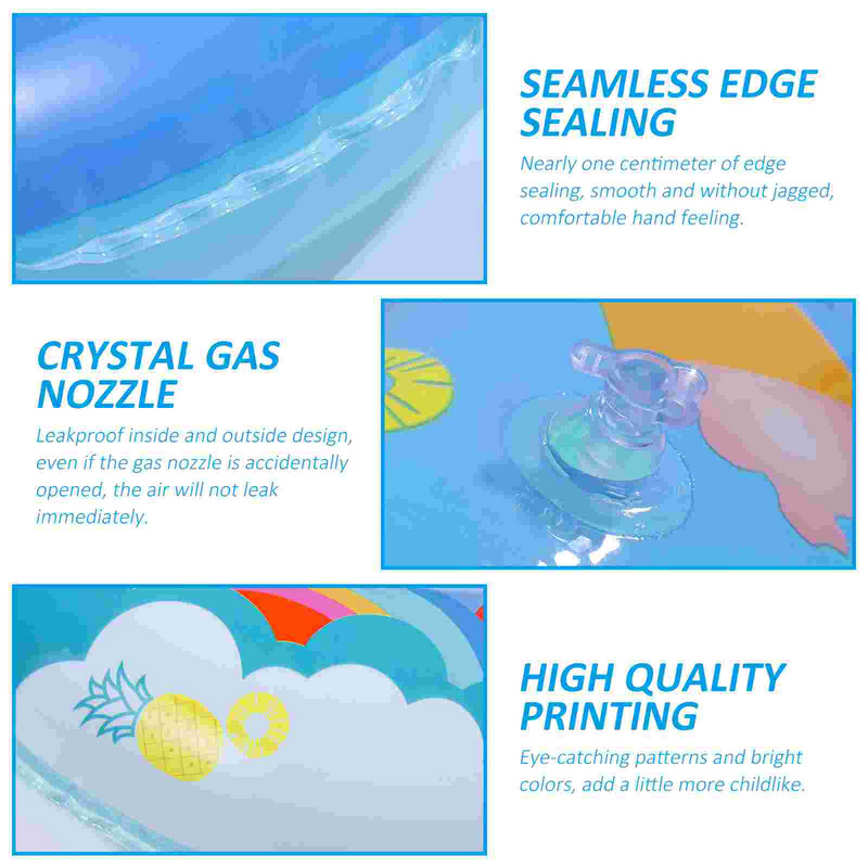 ledmomo storas plaukimo žiedas pripučiamas plaukimo žiedas Juokingas vienaragio dizaino baseino žaislas, skirtas vaikams (5-9 metų) lauke