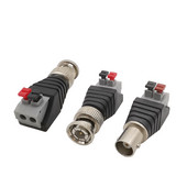 BNC isane pistik emane pistikupesa terminali adapter 75-5 BNC jootevaba press-tüüpi kaabli pistik CCTV kaamera jaoks