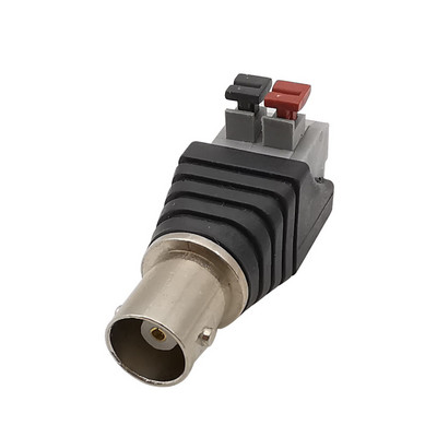 BNC isane pistik emane pistikupesa terminali adapter 75-5 BNC jootevaba press-tüüpi kaabli pistik CCTV kaamera jaoks