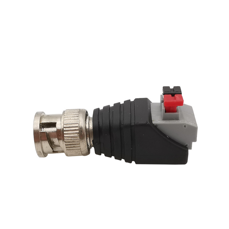 BNC isane pistik emane pistikupesa terminali adapter 75-5 BNC jootevaba press-tüüpi kaabli pistik CCTV kaamera jaoks