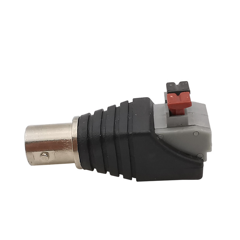 BNC isane pistik emane pistikupesa terminali adapter 75-5 BNC jootevaba press-tüüpi kaabli pistik CCTV kaamera jaoks
