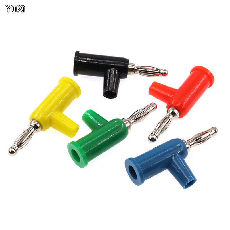 10 buc. mufă banană de 4 mm, stivuită, placată cu nichel, pentru difuzor, multimetru, conector banană, inserție dublă, mufă de cupru banană