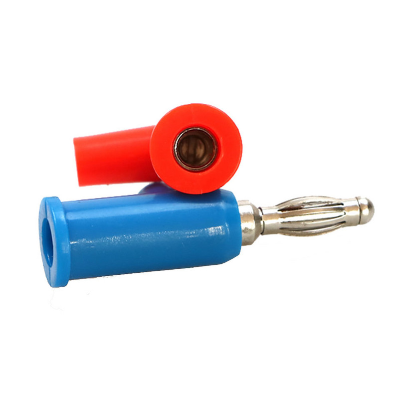 10 buc. mufă banană de 4 mm, stivuită, placată cu nichel, pentru difuzor, multimetru, conector banană, inserție dublă, mufă de cupru banană