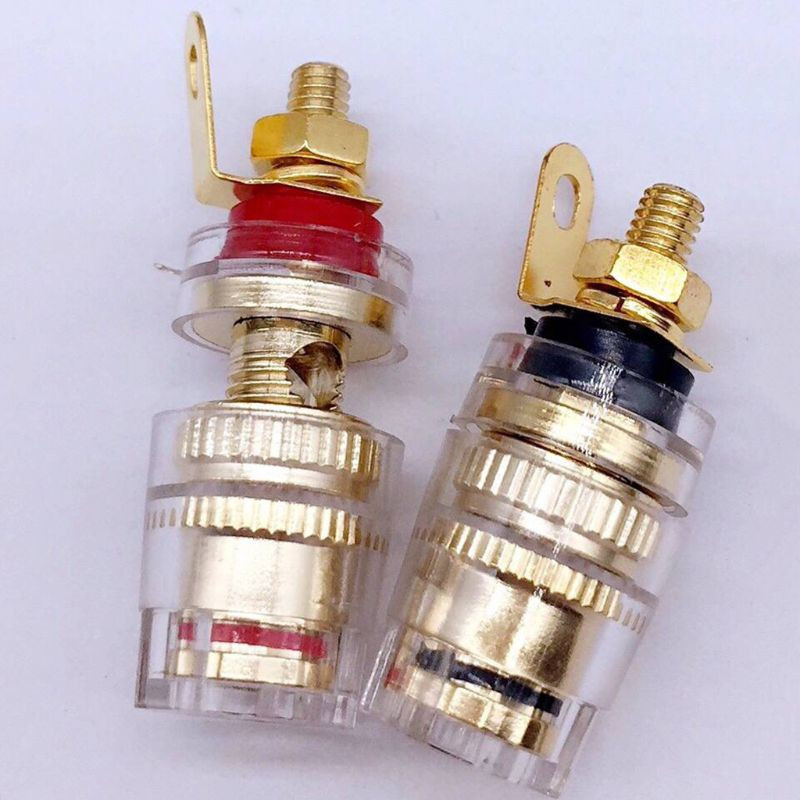 8 tk/komplekt kõlariklemmide sidestuspost 4 mm banaanipistiku pistikupesa võimendi pistik kõlarite jaoks