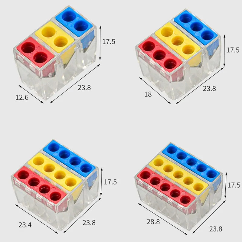 2.5 četvrtasta tvrda žica In-line Quick Connection Terminal Izravni uređaj Žičani konektor Električni brzi spojni terminali Crimp