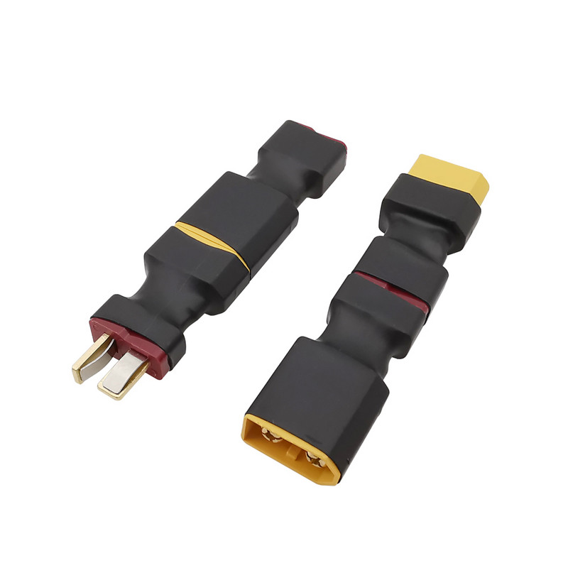 1 vnt. T kištuko/moteriško kištuko lizdas prie XT60 kištuko/moteriško kištuko lizdo jungties T kištukas prie XT60 RC Lipo baterijos keturkopterio adapterio