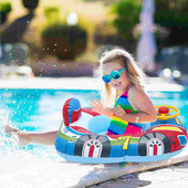 Iaht gonflabil Accesorii pentru vâslit cu apă Inel de înot pentru copii Scaun de jucărie pentru piscină Tub pentru copii mici