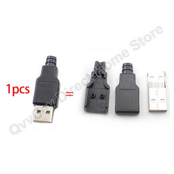 4 Pin Micro USB 2.0 Plug Socket Θηλυκό/αρσενικό καλώδιο κεφαλής βύσματος Jack για DIY καλώδιο φόρτισης τροφοδοσίας σύνδεσης μεταφοράς δεδομένων