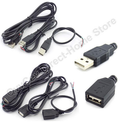 4-пинов микро USB 2.0 щепсел, женски/мъжки жак, щепсел, главен кабел за Направи си сам захранващ кабел за зареждане, транспортен конектор за данни, адаптер