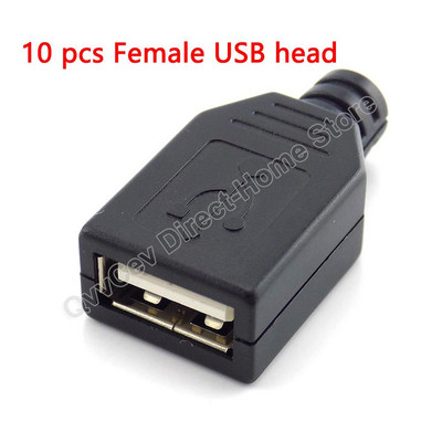 4 kontaktiga Micro USB 2.0 pistikupesa emane/isane pistikupesa kaabel DIY toitelaadimisjuhtme transpordi andmepistiku adapteri jaoks