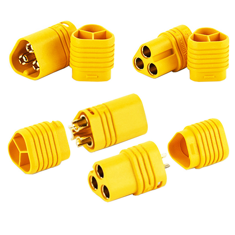 2 tk MT60 kuuli ühendus 3,5 mm 3 poolusega MT60 isane banaanipistiku pesa RC mudelile aku lennuki juhtimisosad ESC mootor