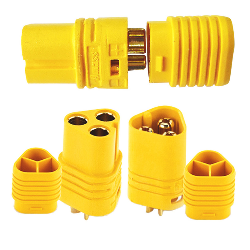 2 tk MT60 kuuli ühendus 3,5 mm 3 poolusega MT60 isane banaanipistiku pesa RC mudelile aku lennuki juhtimisosad ESC mootor