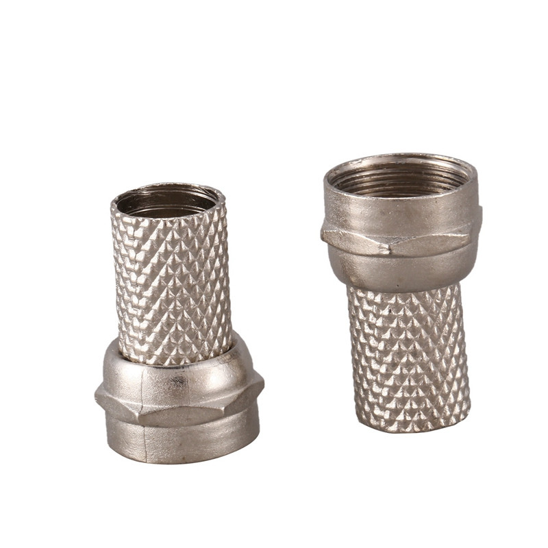 Προβολή! 40 τεμ. CCTV RG6 F-Type Twist-On ομοαξονικό ομοαξονικό καλώδιο σύνδεσης RF αρσενικό