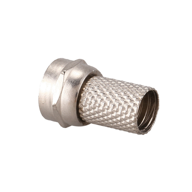 Προβολή! 40 τεμ. CCTV RG6 F-Type Twist-On ομοαξονικό ομοαξονικό καλώδιο σύνδεσης RF αρσενικό