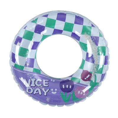 Δαχτυλίδι κολύμβησης PVC φουσκωτό πλέγμα μοτίβο κολύμβησης πλωτήρα πισίνας Φορητό για ταξίδια στην παραλία