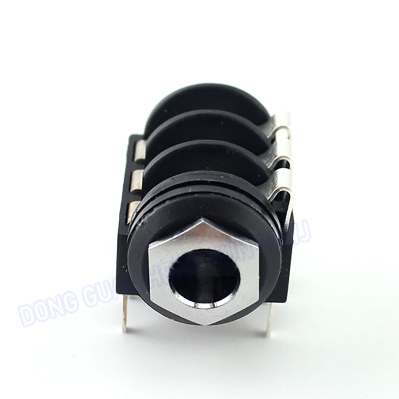 Mikrofon 6.35mm Jack 1/4" 6Pin Stereo Ženska utičnica za slušalice Audio utikač Jack Navoj PCB Konektori za montažu na ploču