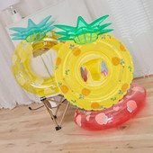 Dječji prsten za plivanje na napuhavanje Ananas jagoda Slatki otisnuti prsten ispod pazuha PVC ljetni bazen Dječji plivajući plovak Vodena zabavna igračka