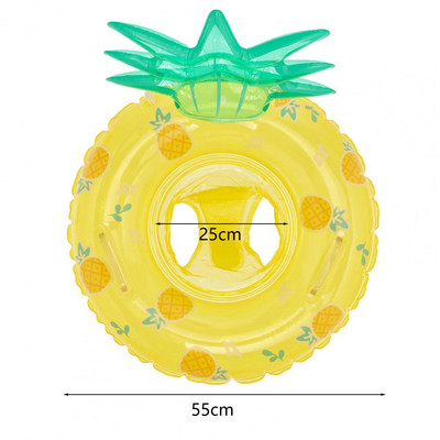 Dječji prsten za plivanje na napuhavanje Ananas jagoda Slatki otisnuti prsten ispod pazuha PVC ljetni bazen Dječji plivajući plovak Vodena zabavna igračka