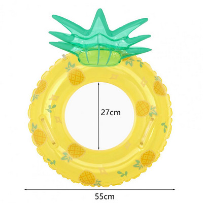 Dječji prsten za plivanje na napuhavanje Ananas jagoda Slatki otisnuti prsten ispod pazuha PVC ljetni bazen Dječji plivajući plovak Vodena zabavna igračka