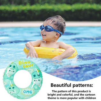 Гумен пръстен за плуване Детски плувни пръстени Плувка Анимационен модел Надуваема седалка Плувка Плувка Преносими летни водни играчки за