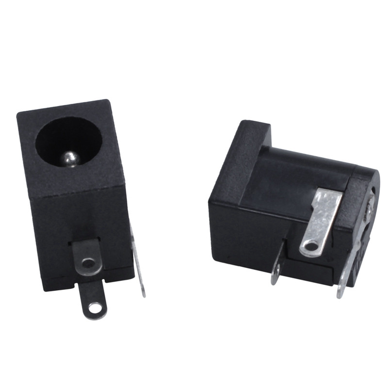 10 bucăți DC 5,5 mm x 2,1 mm mufă de alimentare conector femel pentru montare pe panou