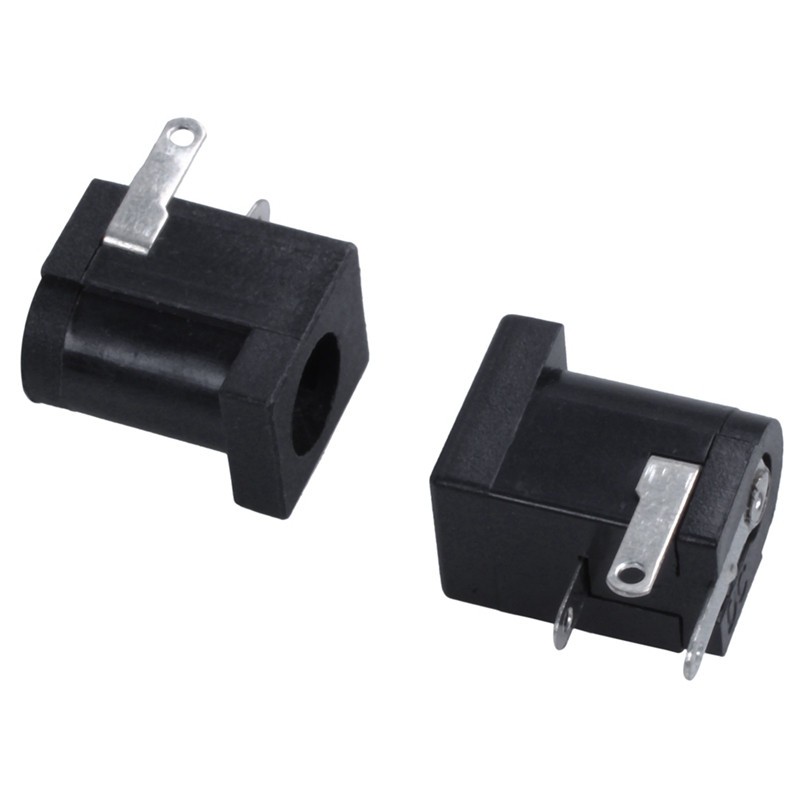 10 bucăți DC 5,5 mm x 2,1 mm mufă de alimentare conector femel pentru montare pe panou