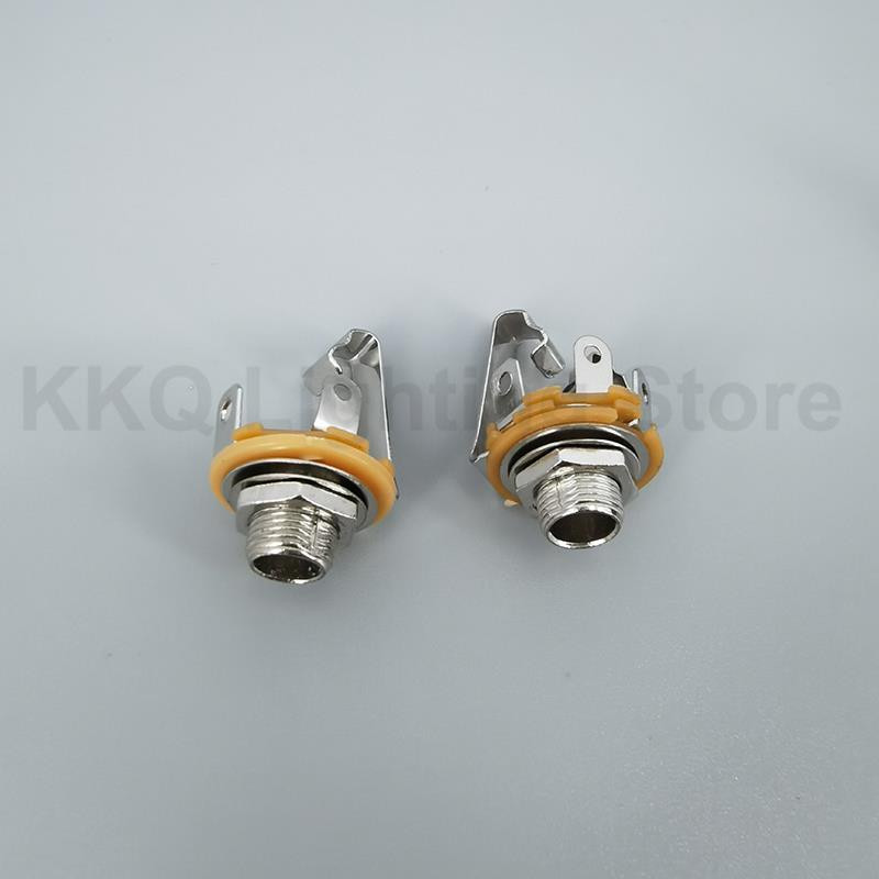 5 buc 1/4" 6,35 mm mono stereo 2 3 pini poli femela montare pe panou priză de alimentare conector 6,5 cablu audio mufă jack adaptor de lipit k