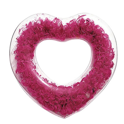 Suvine basseinitoru ujumisrõngas Täispuhutav kaenlaaluse elurõngas PVC armastuse sulgedega ujuv rõngas, paks veemänguspordi jaoks