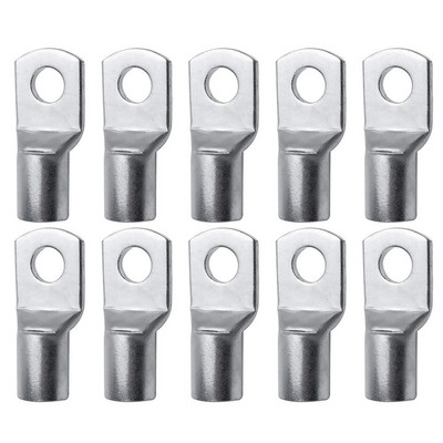10Pcs Тип SC кабелен конектор за кримпване на клема SC16-6 SC25-6/35-6 Отвор за болт Калайдисана мед Безшевни тръбни накрайници Пръстен