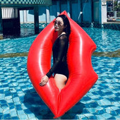 Pripučiamas baseinas plūduriuojantis plaukimo gultas prie baseino Vakarėlis plaukiojanti kėdė Vasaros baseinas plūduriuojantis žaislas baseinas Juokingi blizgučiai lūpos