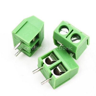 10 kom/lot plavo/zeleno KF301-2P KF301-3P korak 5,0 mm bakrena igla ravna igla 2P 3P vijčani PCB terminalni blok konektor