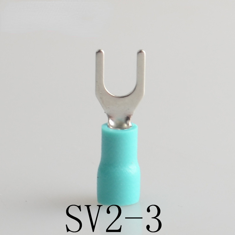 SV2-3 50PCS žuti konektor za žičane kabele, žičane žičane predizolacijske vilice, 16~14AWG stezaljke za žicu SV2-3 SV