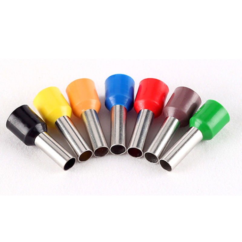 50 db VE sorozatú szigetelt sorkapocs kábelvég krimpelő hüvely kivezetés kábel vezeték csatlakozó elektromos cső csatlakozók