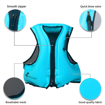 Φουσκωτό σωσίβιο κολύμβησης σωσίβιο για ενήλικες Κολύμβηση με αναπνευστήρα Κυμαινόμενο σέρφινγκ Ασφάλεια στο νερό Αθλητικά μπουφάν για εξοικονόμηση ζωής Θαλάσσια σπορ
