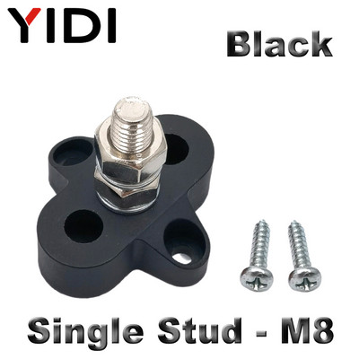 M6/M8/M10 Junction Terminal Block Stud Bus Bar Heavy Duty Battery Power Distribution DC 48V Sabirnica Crvena/Crna Automobilska RV Boat