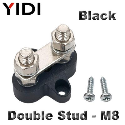 M6/M8/M10 Junction Terminal Block Stud Bus Bar Heavy Duty Battery Power Distribution DC 48V Sabirnica Crvena/Crna Automobilska RV Boat